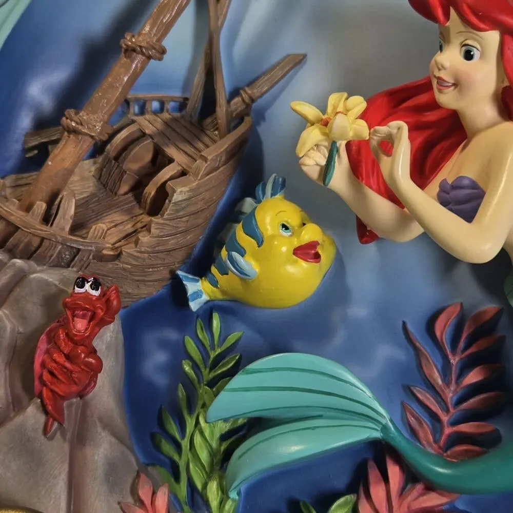 3D decorative plate featuring Ariel from Disney's 